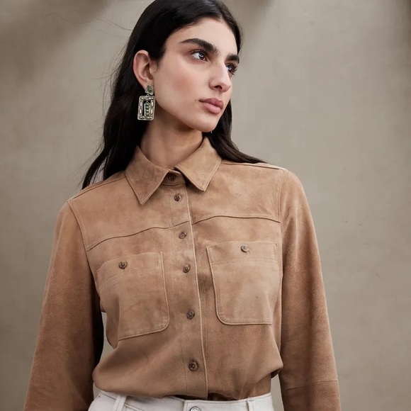 Banana Republic TYROL SUEDE SHIRT - Picture 3 of 5